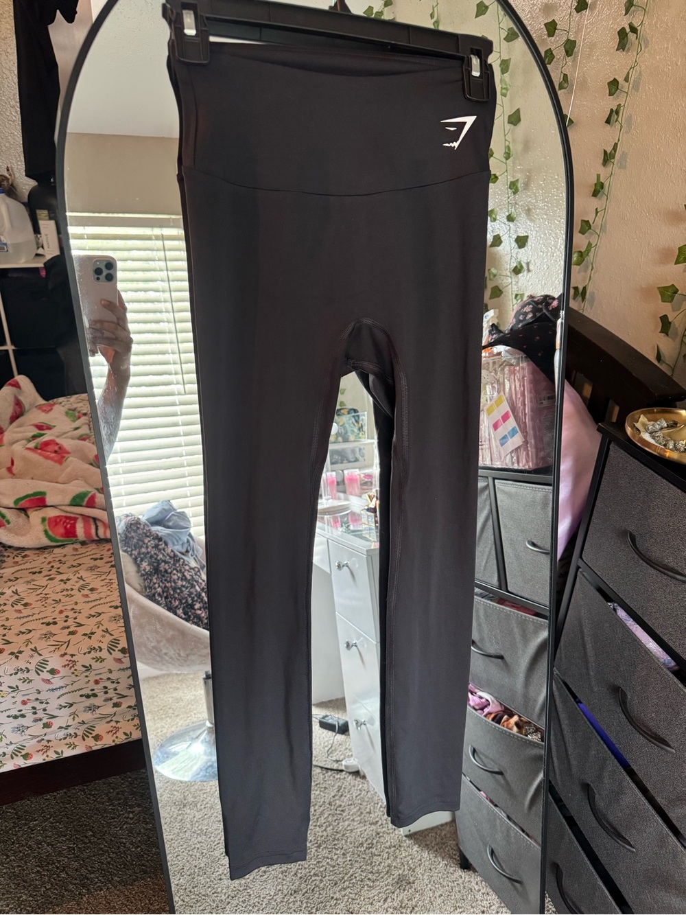 Gymshark women Black High-Rise Leggings with Logo